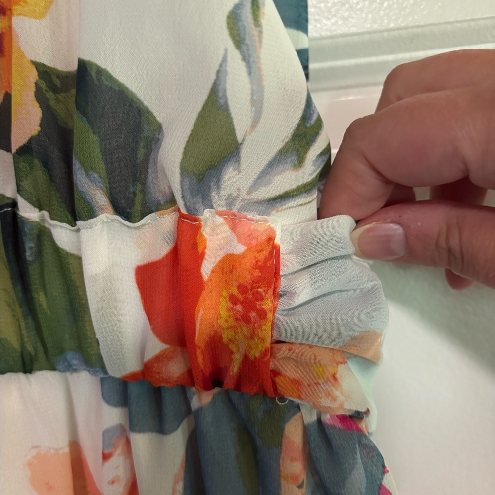 Eliza J Floral Halter Neck Dress, size 14 - Picture 5 of 8